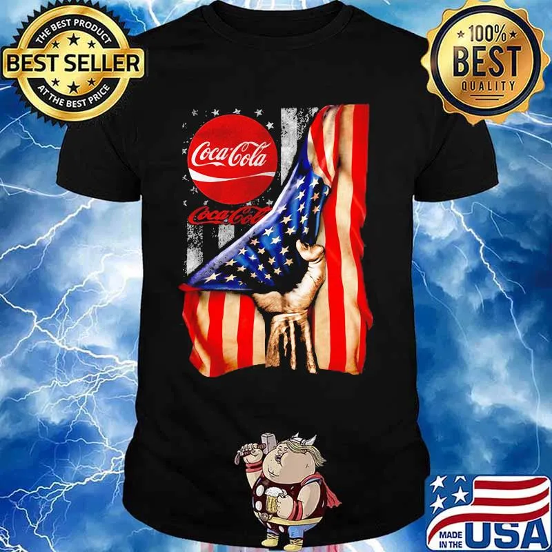 Coca cola american flag shirt