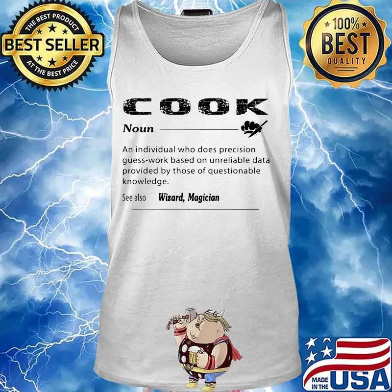 Cook noun see also wizard magician s Tank top