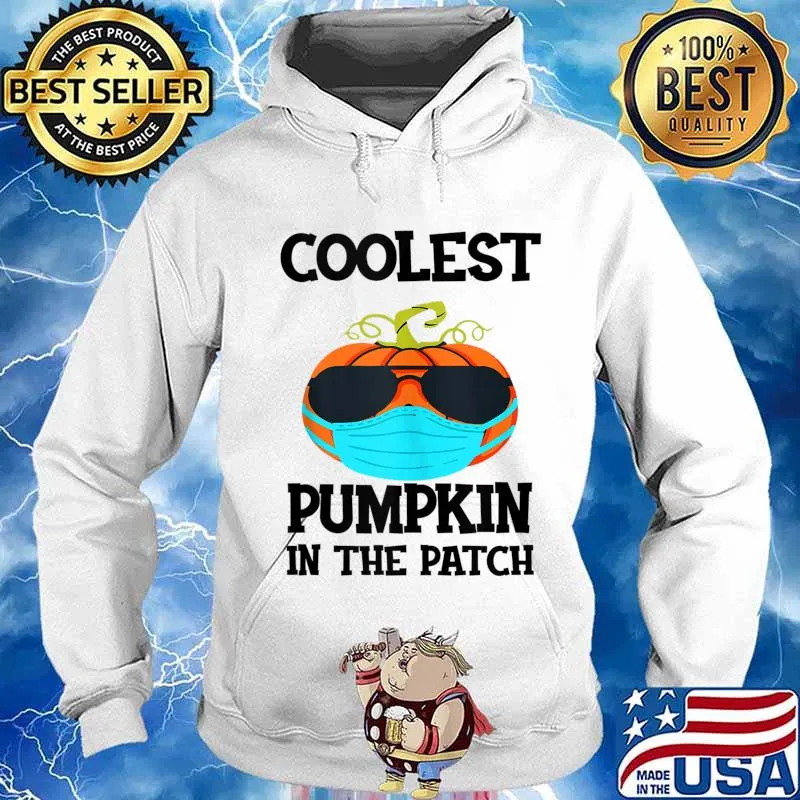 Coolest Pumpkin In The Patch Halloween Boys Girls Quarantine s Hoodie
