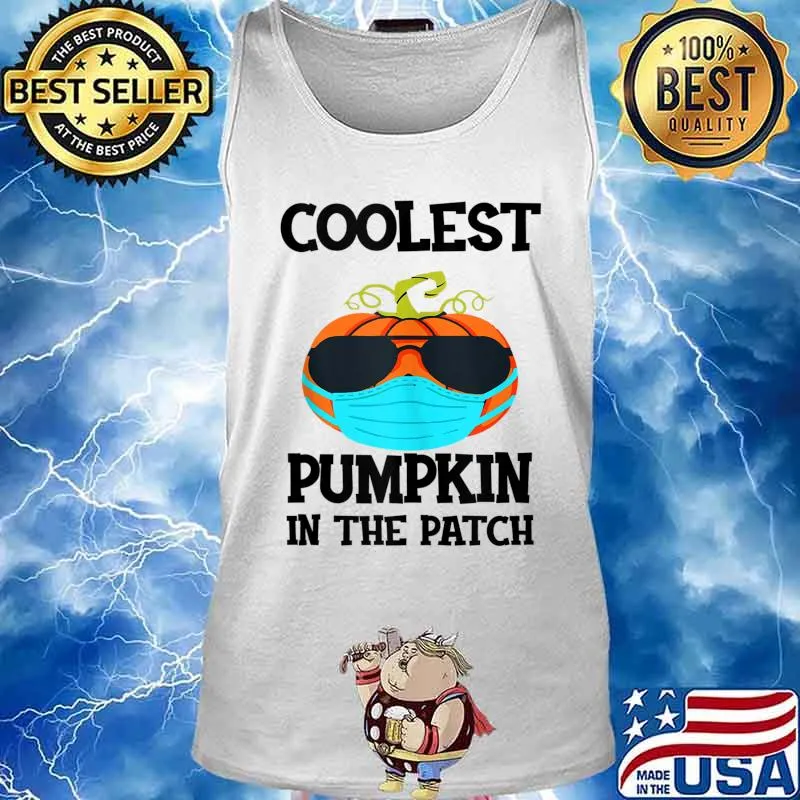 Coolest Pumpkin In The Patch Halloween Boys Girls Quarantine s Tank top