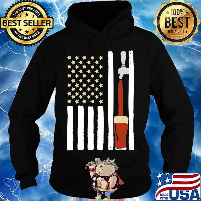 Craft Beer American Flag Great Oktoberfest Brewery Drinking T-Shirt Hoodie