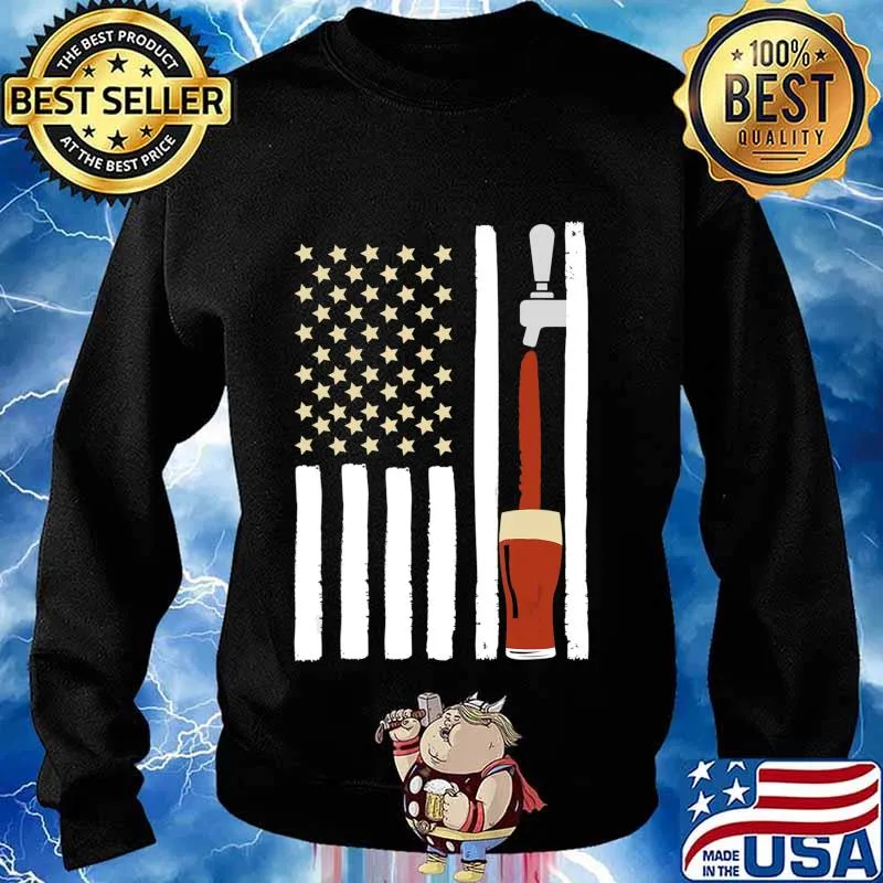 Craft Beer American Flag Great Oktoberfest Brewery Drinking T-Shirt Sweater