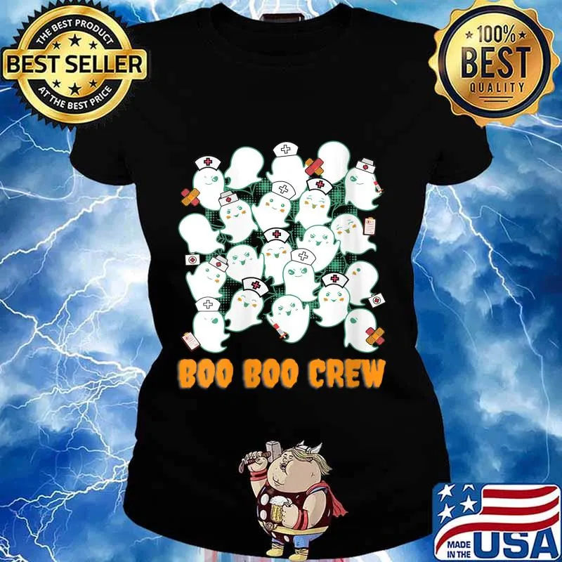 Cute Boo Boo Crew Ghost Nurse s Ladies tee
