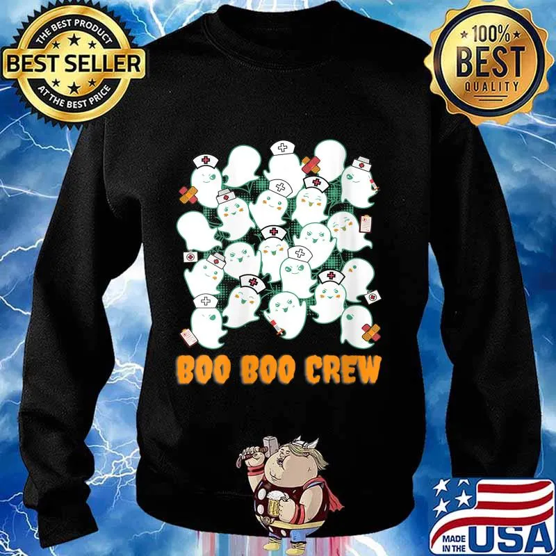Cute Boo Boo Crew Ghost Nurse s Sweater