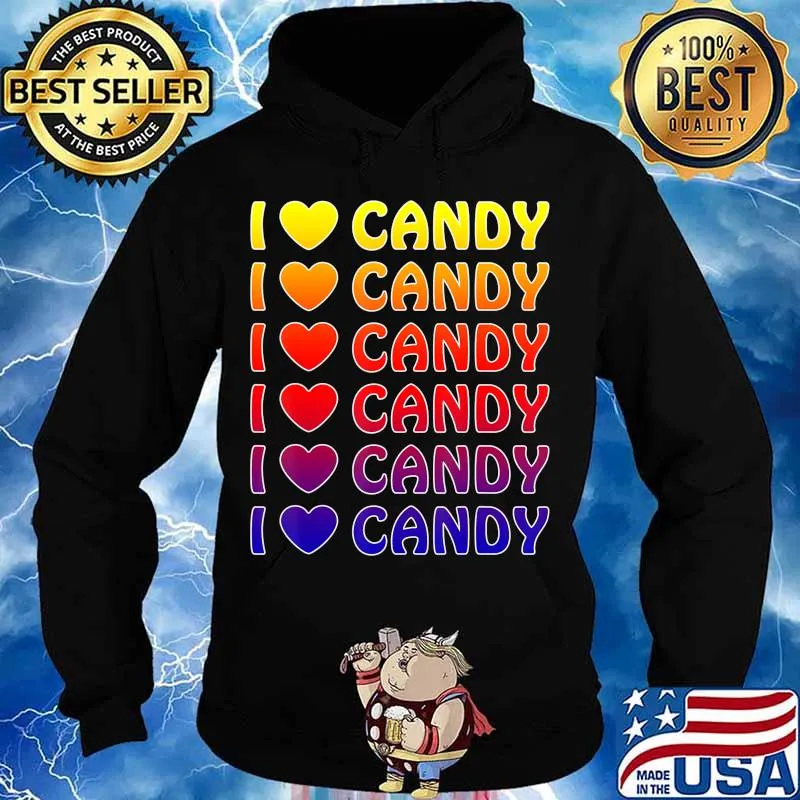 Cute Halloween Candy I love Candy Boy Girls Kids Gift T-Shirt Hoodie