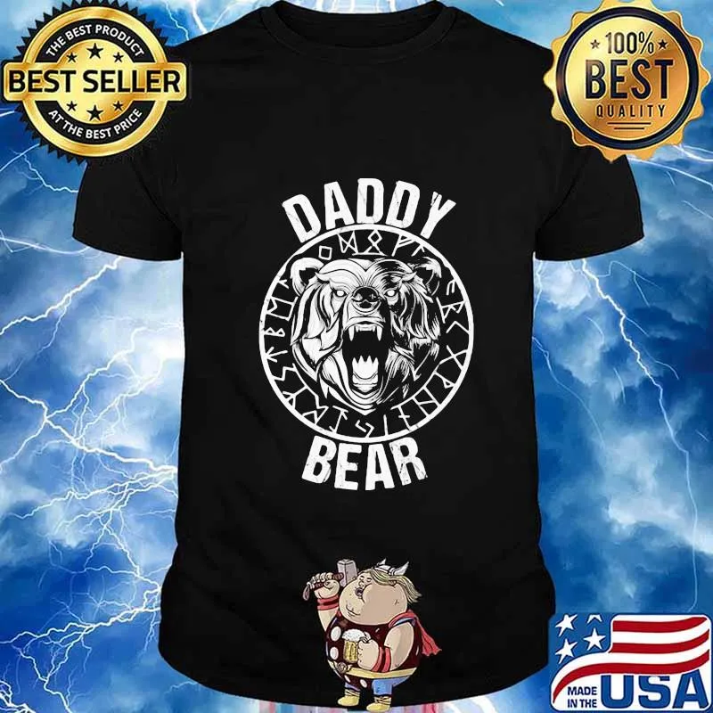 Daddy bear valhalla father's day shirt