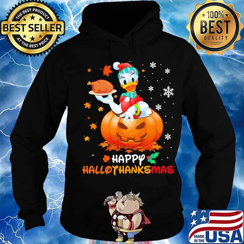 Daisy duck happy hallothanksmas halloween thanksgiving christmas s Hoodie