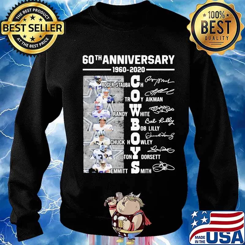 Dallas cowboys 60th anniversary 1960 2020 signatures s Sweater