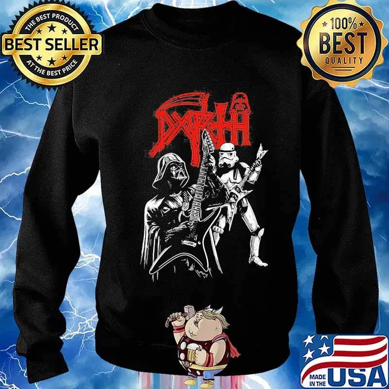 Death vader rock band black playing guitar s Sweater