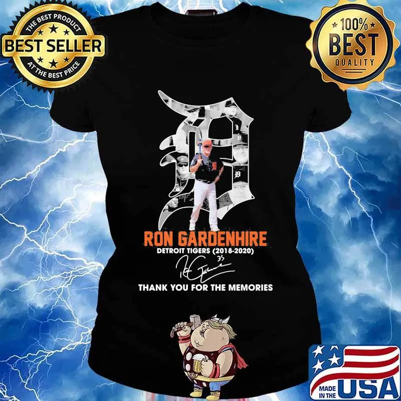 Detroit tigers ron gardenhire 2018 2020 thank for the memories signatures s Ladies tee