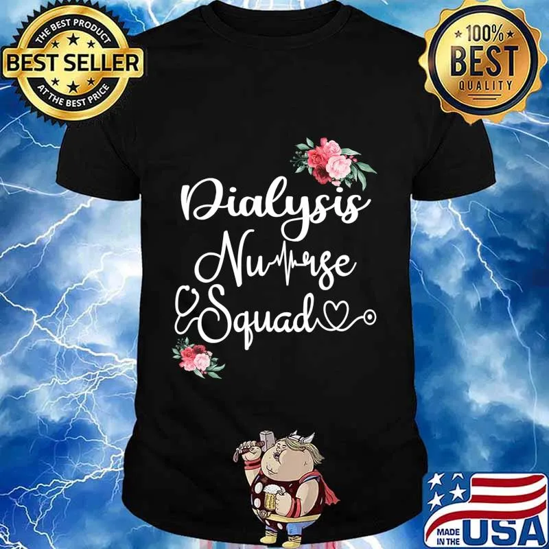 Dialysis Nurse Squad Cute Funny Nephrology Nurses Gift T-Shirt