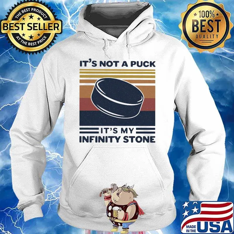 Disc golf it's not a puck it's infinity stone vintage retro s Hoodie