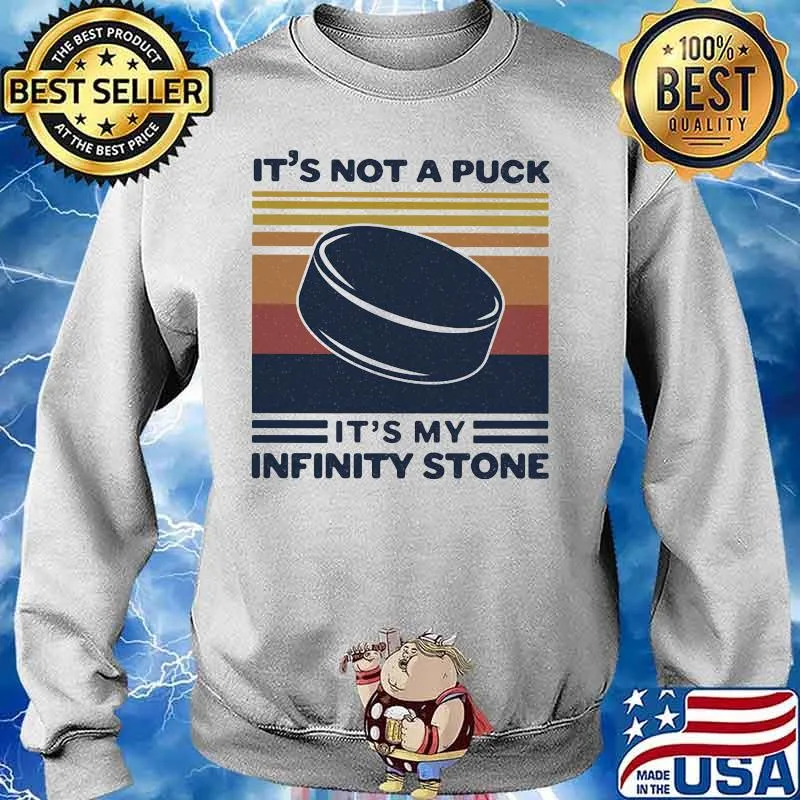 Disc golf it's not a puck it's infinity stone vintage retro s Sweater