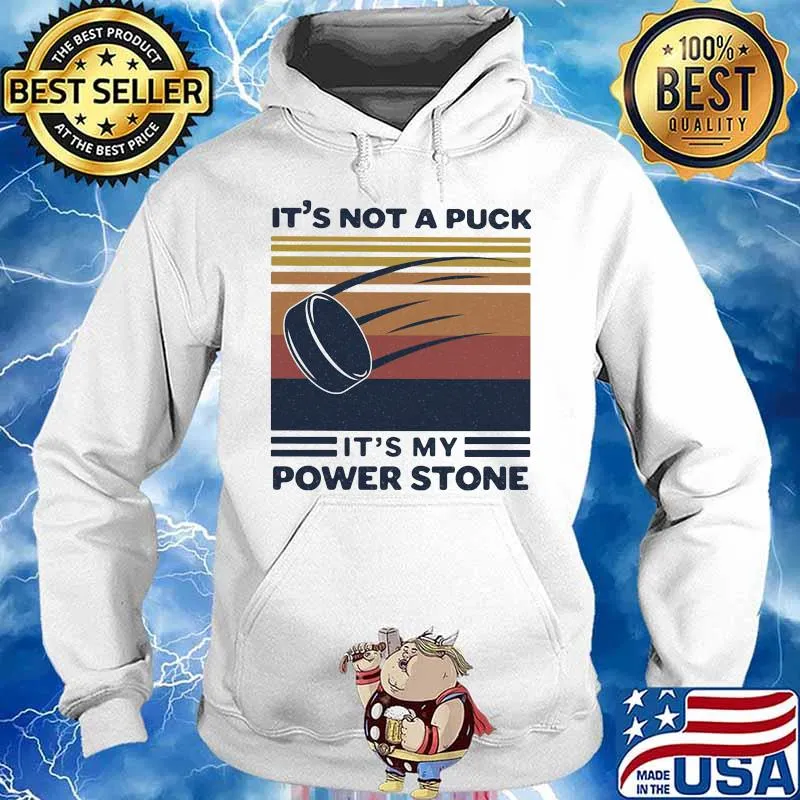 Disc golf it's not a puck it's power stone vintage retro s Hoodie