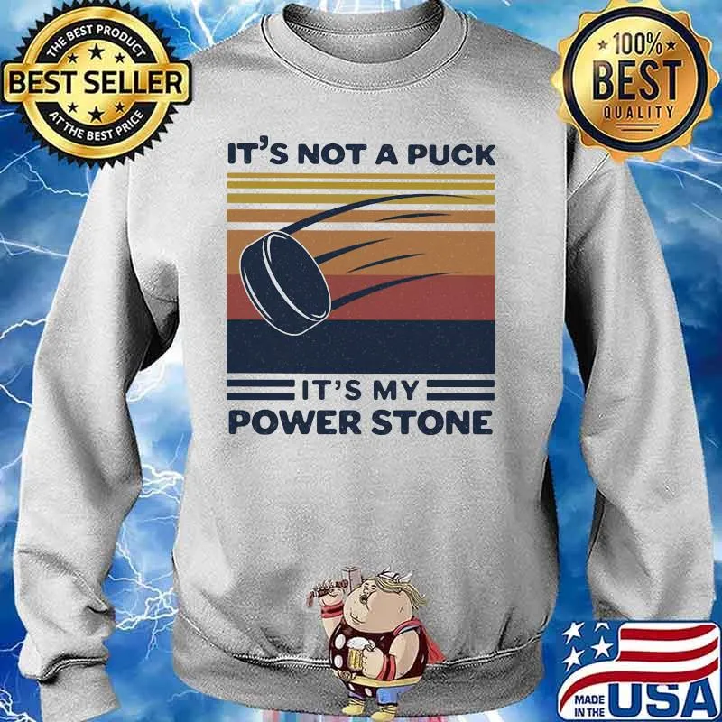 Disc golf it's not a puck it's power stone vintage retro s Sweater