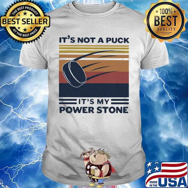 Disc golf it's not a puck it's power stone vintage retro shirt