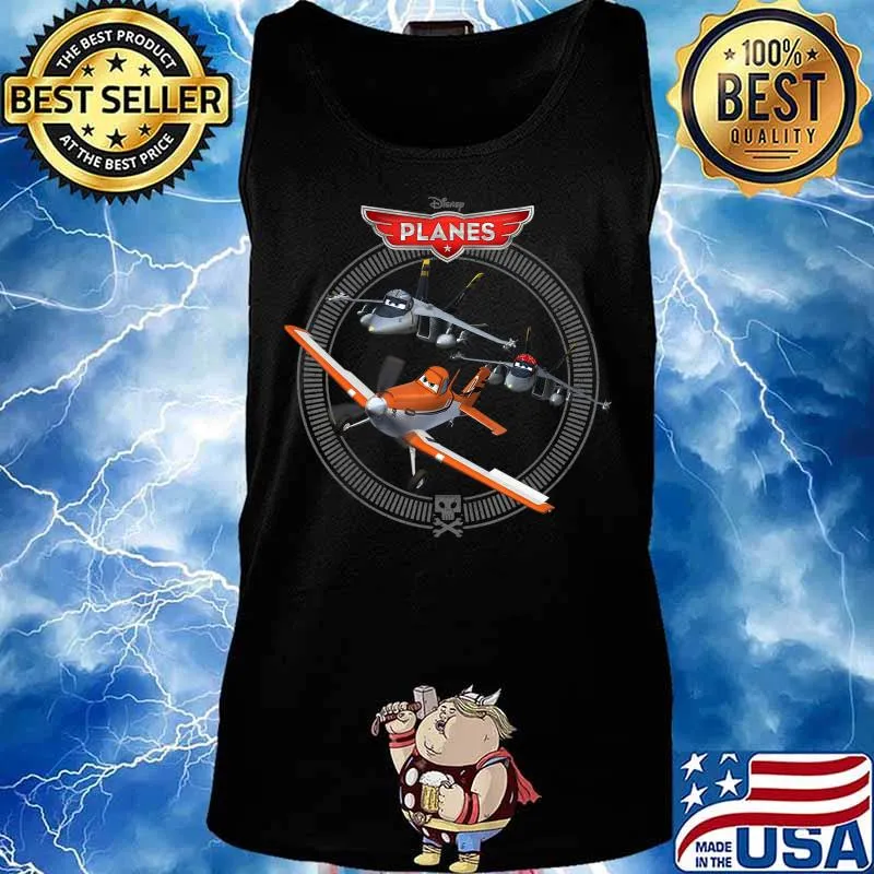 Disney Planes Dusty Crophopper with Bravo and Echo T-Shirt Tank top