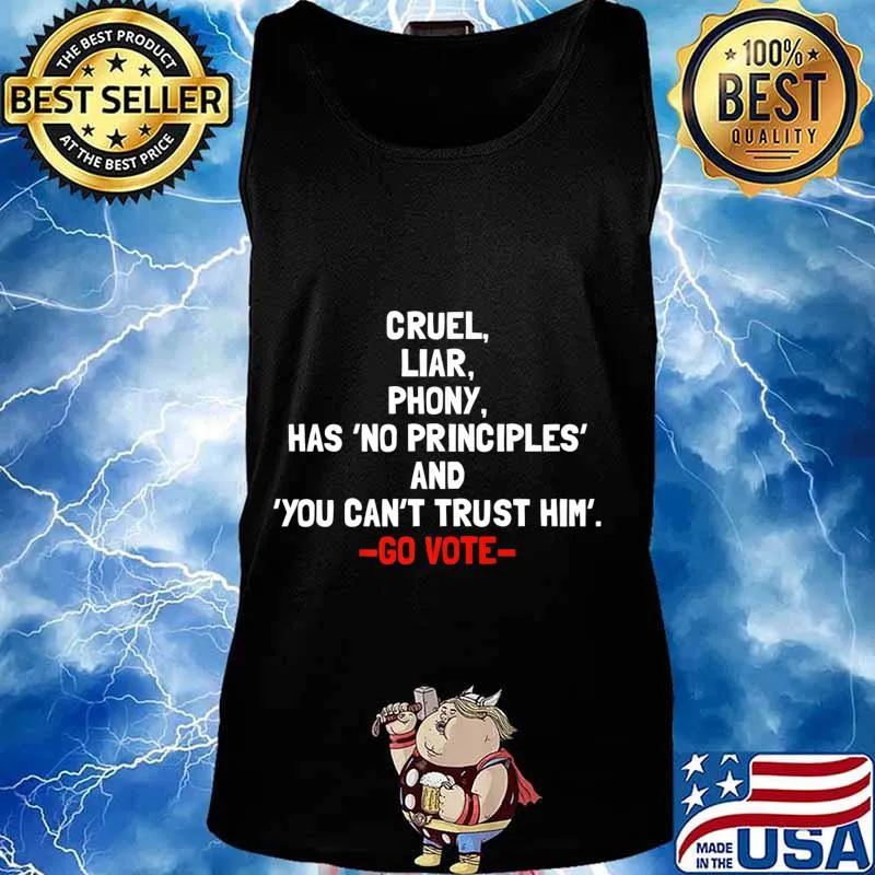 Donald is Cruel has no principles fun Definition Anti Trump Premium T-Shirt Tank top