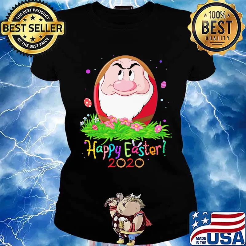 Dopey ferocious happy easter 2020 flowers s Ladies tee