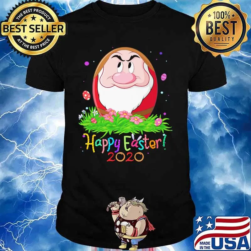 Dopey ferocious happy easter 2020 flowers shirt