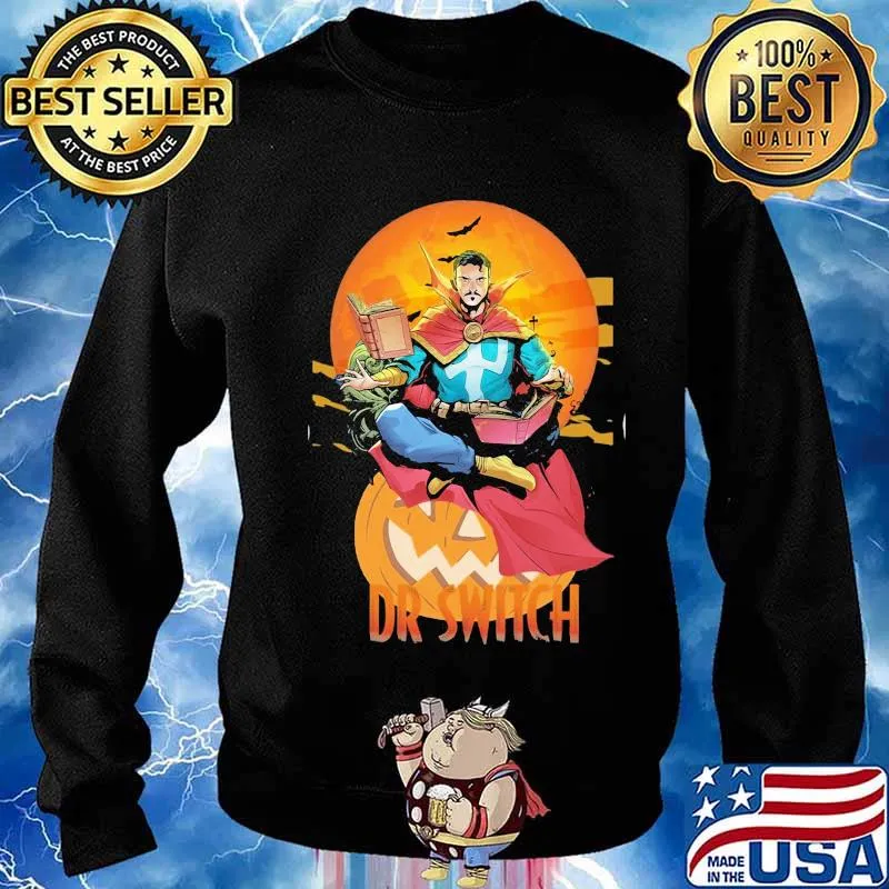 Dr switch heroes pumpkin happy halloween s Sweater