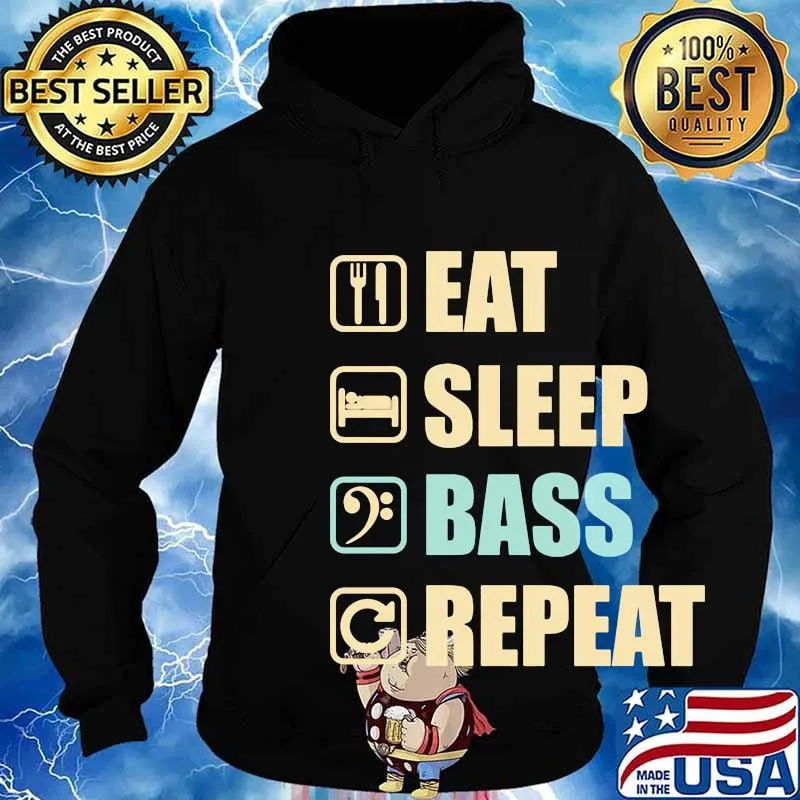 Eat sleep bass reapeat s Hoodie