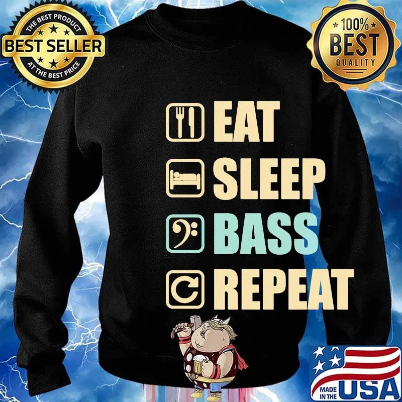 Eat sleep bass reapeat s Sweater