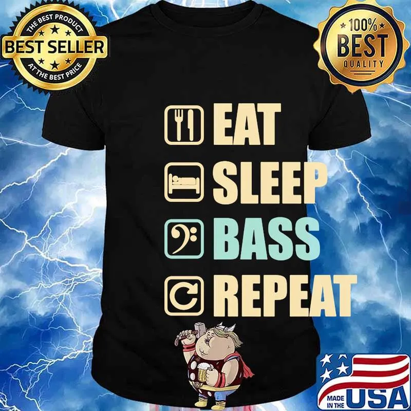 Eat sleep bass reapeat shirt