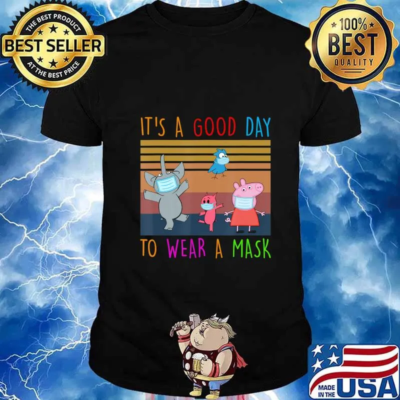 Elephant-And-Piggie Teacher It S A Good-Day To Wear A Mask T-Shirt