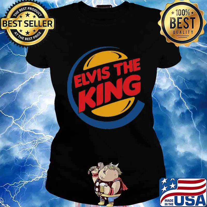 Elvis the king logo s Ladies tee