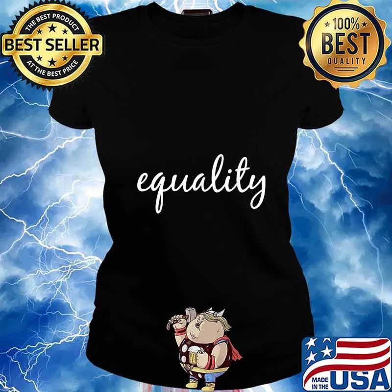 Equality, Human Rights Social Justice BLM LGBTQ Pride T-Shirt Ladies tee
