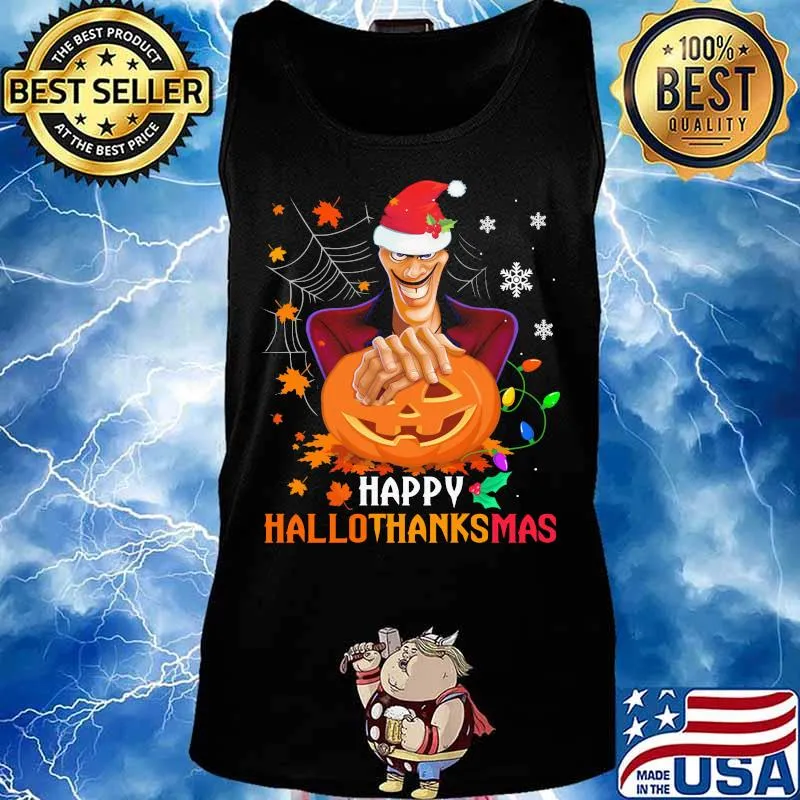 Facilier happy hallothanksmas halloween thanksgiving christmas s Tank top