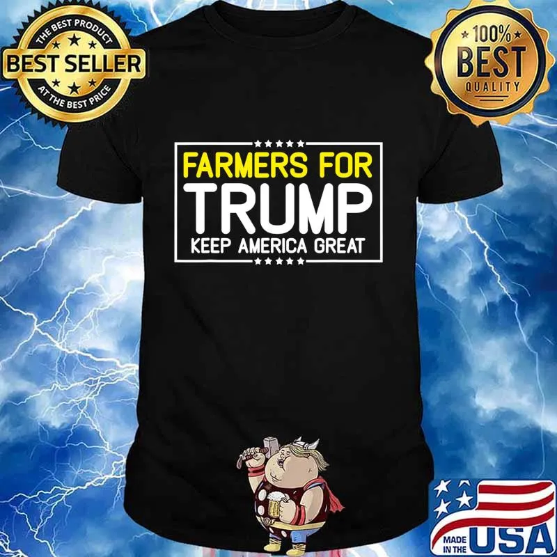 Farmers for Trump 2020 farmer gift Election Trump Supporter T-Shirt