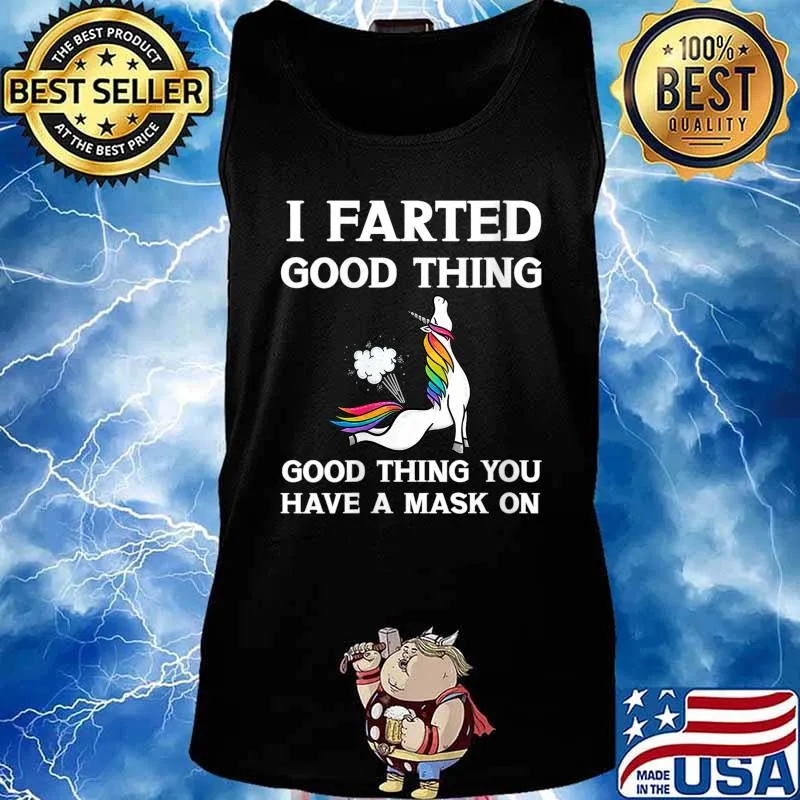 Farting Unicorn I Farted Funny Mask Shirt Tank top