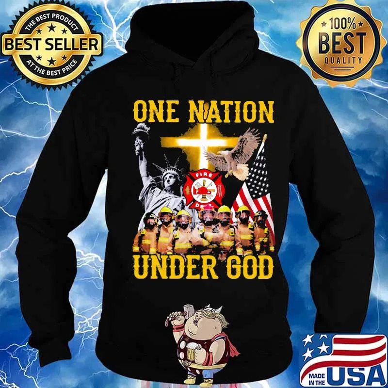 Firefighter one nation under god s Hoodie
