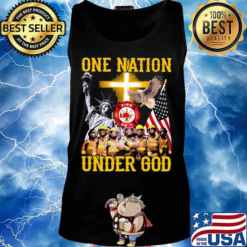 Firefighter one nation under god s Tank top