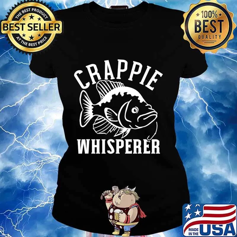 Fish Crappie whisperer T-Shirt Ladies tee