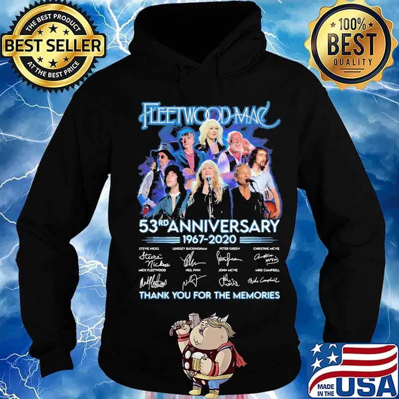 Fleetwood mac 53rd anniversary 1967 2020 thank for the memories signatures s Hoodie