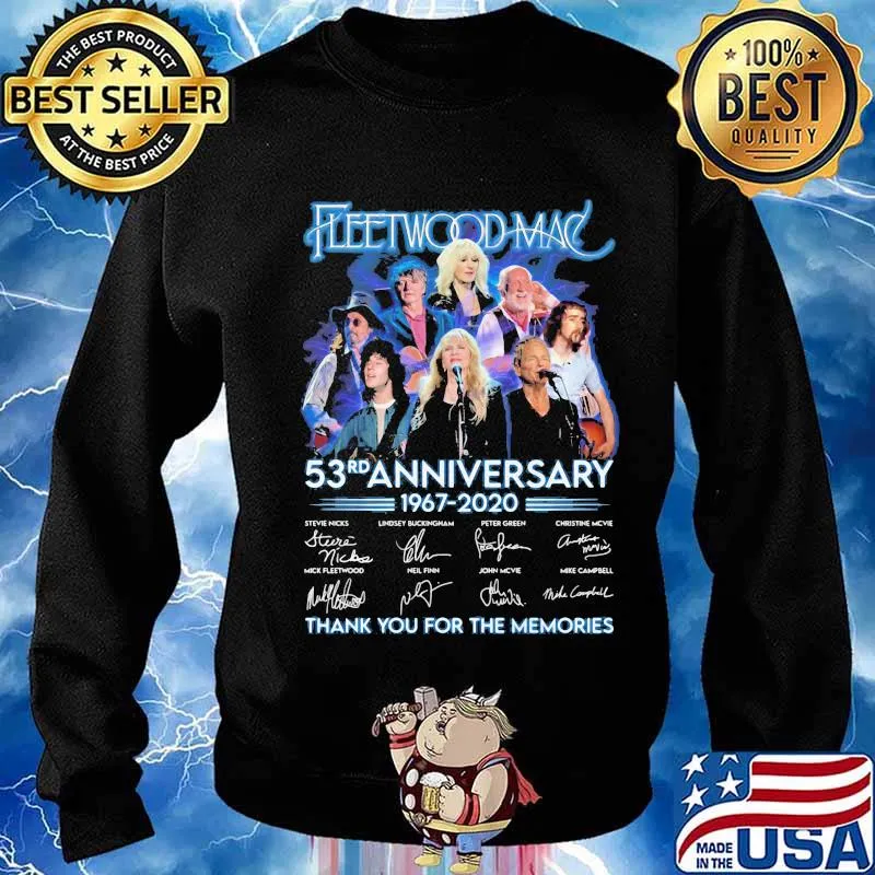 Fleetwood mac 53rd anniversary 1967 2020 thank for the memories signatures s Sweater