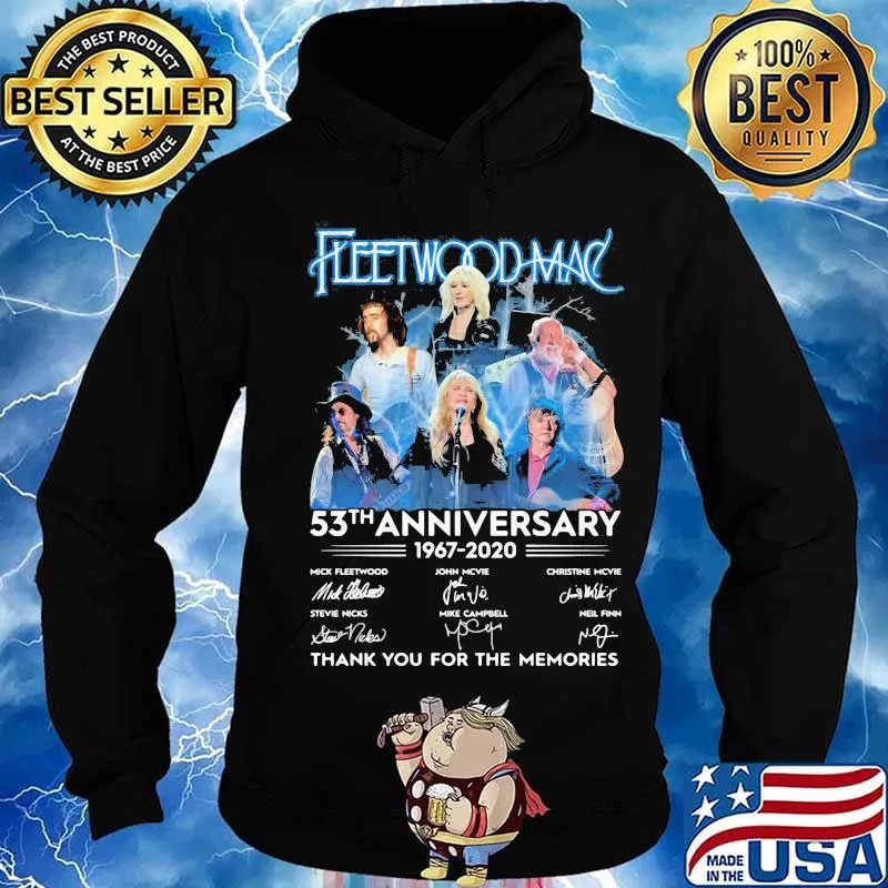Fleetwood mac 53th anniversary 1967 2020 thank for the memories signatures s Hoodie