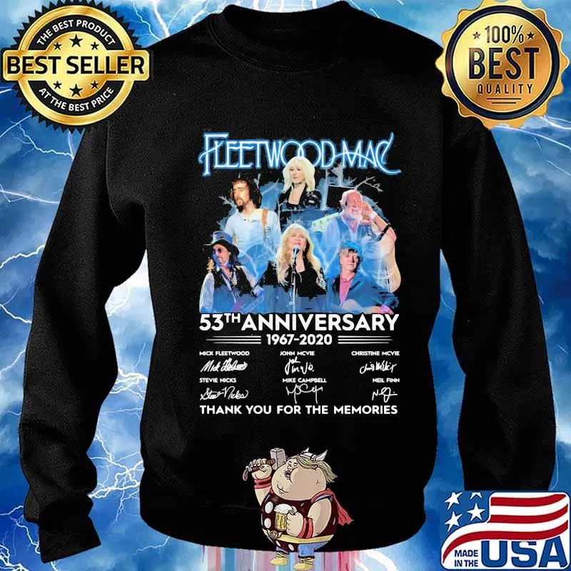 Fleetwood mac 53th anniversary 1967 2020 thank for the memories signatures s Sweater