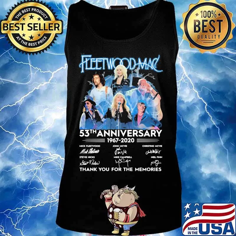 Fleetwood mac 53th anniversary 1967 2020 thank for the memories signatures s Tank top