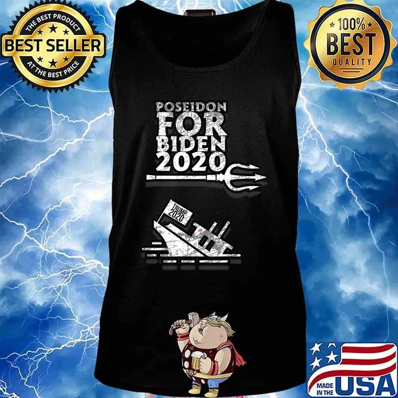 For Liberals Poseidon for Biden 2020 Anti-Trump Distressed T-Shirt Tank top