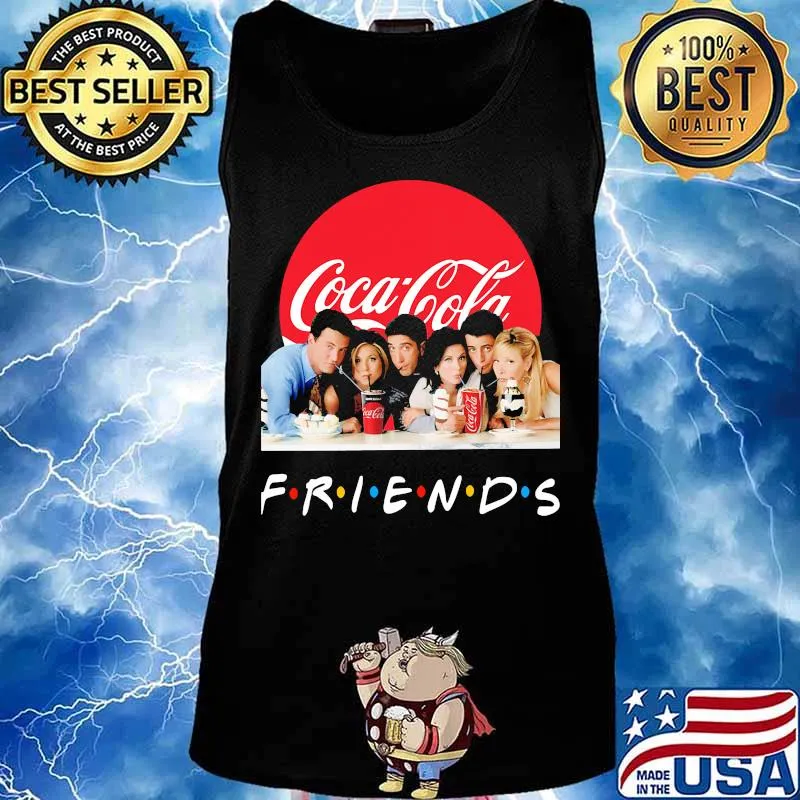 Friends characters coca cola logo s Tank top
