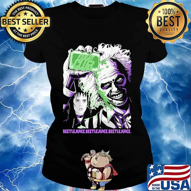 fright club beetlejuice beetlejuice beetlejuice halloween s Ladies tee