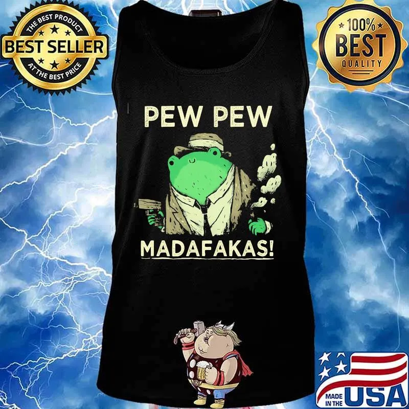 Frog pew pew madafakas weed s Tank top