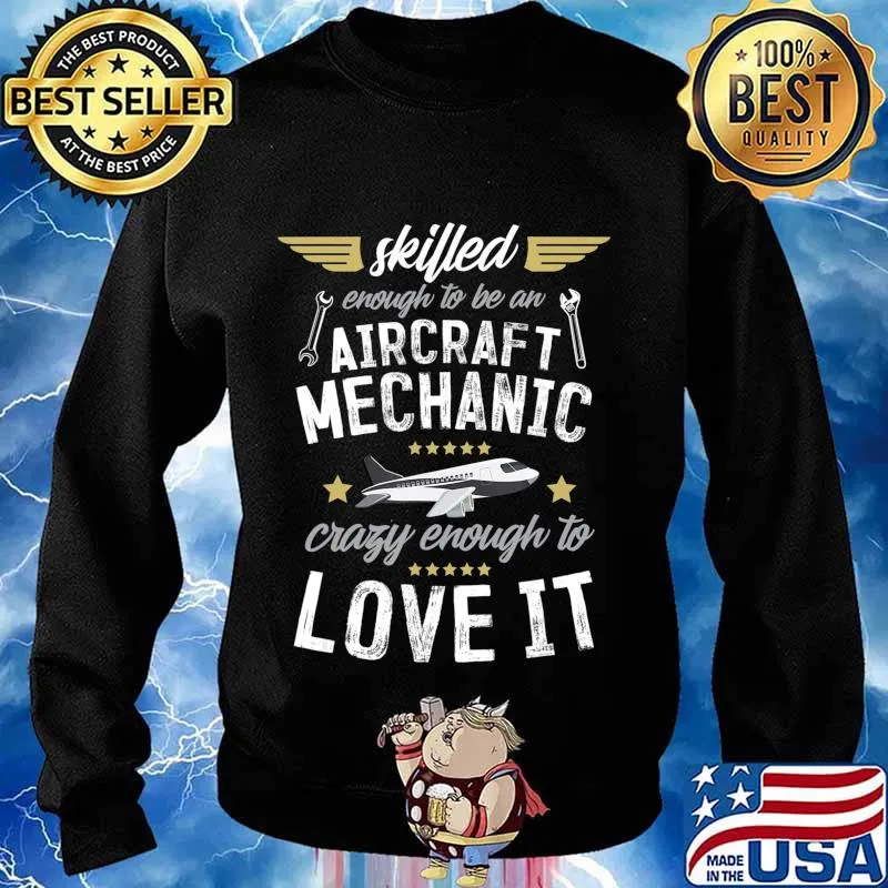Funny Airplane Engineer Mens Plane Gift Aircraft Mechanics T-Shirt Sweater