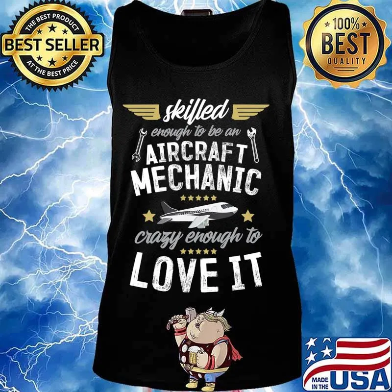 Funny Airplane Engineer Mens Plane Gift Aircraft Mechanics T-Shirt Tank top