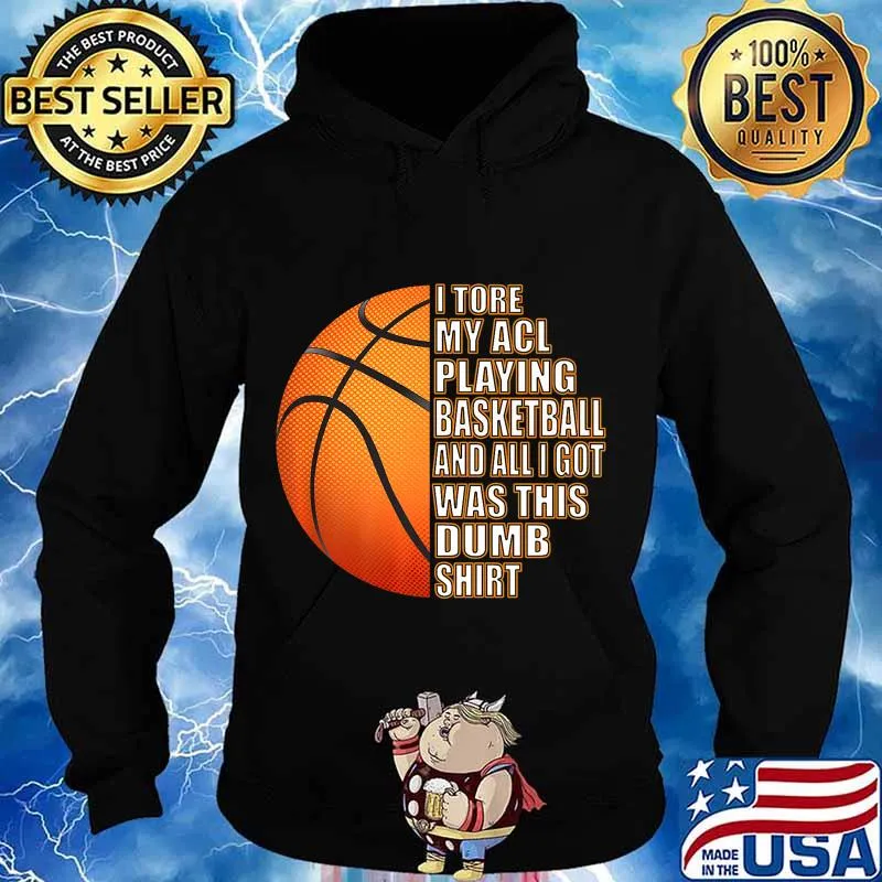 Funny Basketball ACL Knee Surgery Recovery Get Well Gift Premium T-Shirt Hoodie