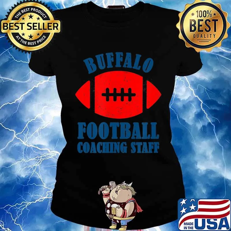 Funny Buffalo Football Coaching Staff Armchair Quarterback T-Shirt Ladies tee